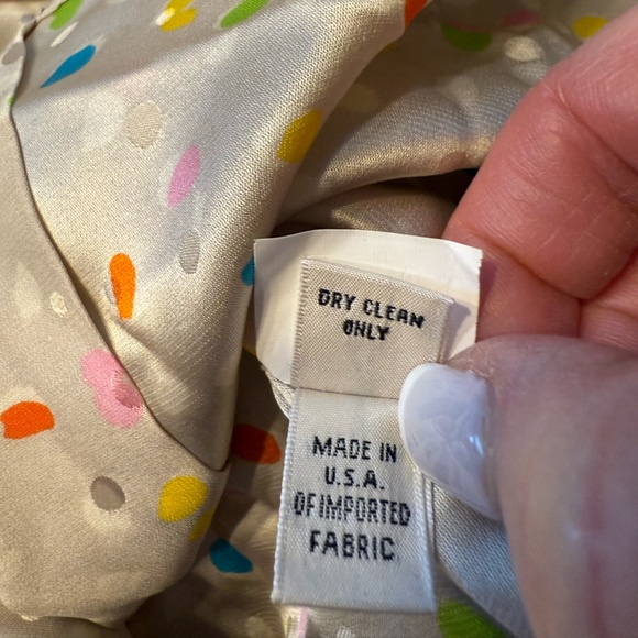 Marc Jacobs Multicolored Dot Pattern 100% silk shirt dress size 2 - Picture 3 of 6